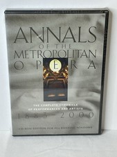 Annals Of The Metropolitan Opera Complete Chronicle CD-rom PC 1883-2000 New