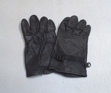 US Military Issue Black Leather Light Duty Utility Work Gloves Size 3