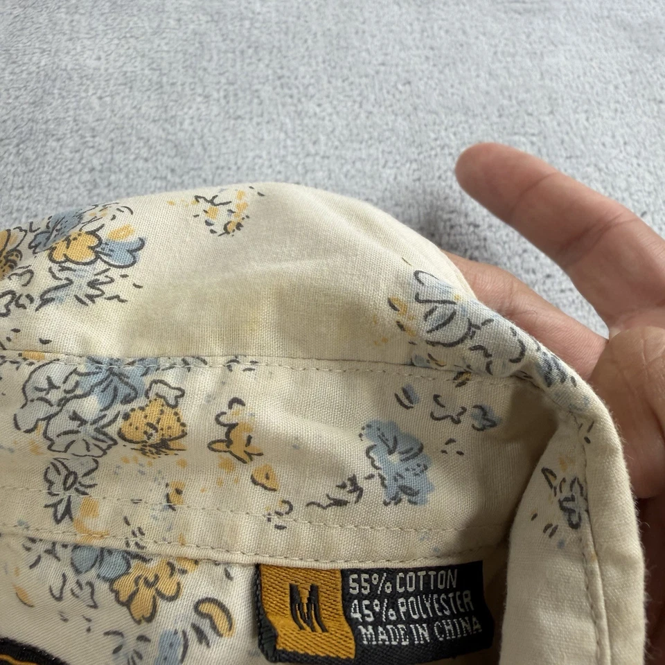 Camisa Howler Bros Para Hombres Mediana Floral H Bar B Perla Snap Western Yokes SS Foto 2 de 4