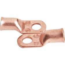 Forney #2 Cable x 3/8 In. Stud Copper Cable Lug (2-Pack) 60098 Forney 60098