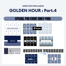 [PRE-ORDER] ATEEZ 13TH MINI ALBUM 'GOLDEN HOUR : Part.4' EVENT PC OT8 (ONLY POB)