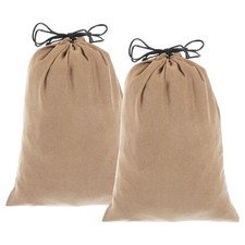 2Pack Dust Bags for Handbags, 8.7x11.9" Cotton Dust Cover Storage Bags, Khaki