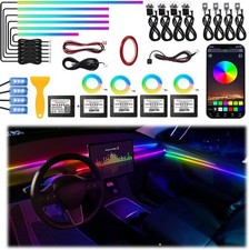 Acrylic Interior Car LED Strip Light, Dreamcolor 22-in-1 RGB Ambient Lighting...