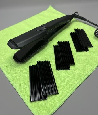 Haar Crimper Set & Glätteisen Wellenplatten austauschbar Crimpeisen 220C