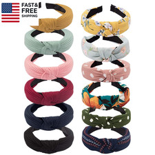 Womens Headbands Boho Headbands for Women 12 Pack Knot Headband Women Knotted He