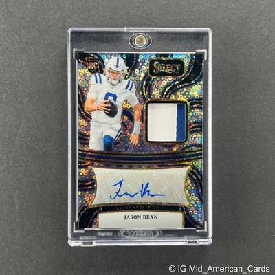 2024 Panini Select Jason Bean Rookie Patch Auto Disco RPA #RSM-JBN Colts /35