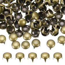 8mm Round Dome Rivet, 90 Pcs Metal Spike Spot Punk Stud, Bronze