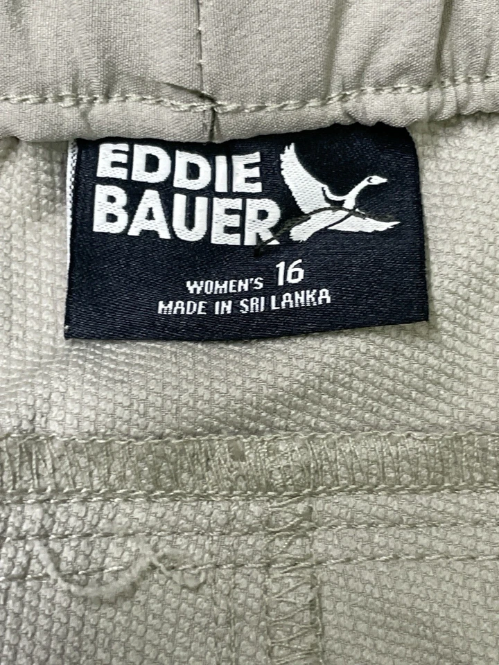 Pantalones Eddie Bauer Travex Beige Climatrail Senderismo Aire Libre Pull On Mujer 16 Nuevos con Etiquetas Foto 4 de 4