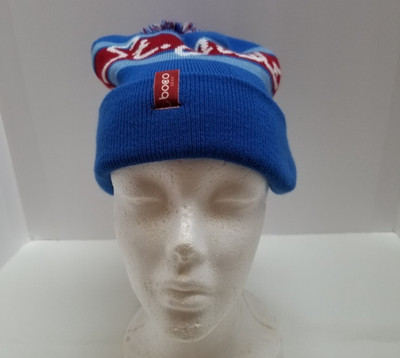 St. Jude Children's Research Hospital Lrg Fleece Pom Beanie - Blue Red White