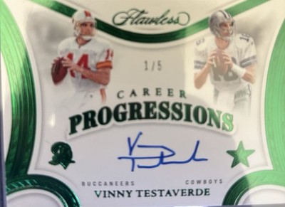 Career Progressions Vinny Testaverde 1/5 No CP-VTE