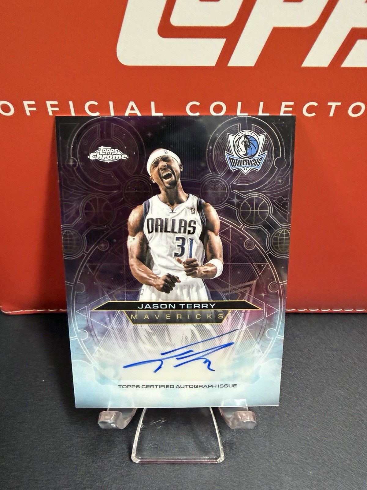 Topps Chrome Updates Jason Terry Mavericks Chromographs Auto CH-JET 2025-26