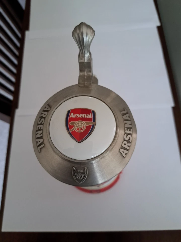 ARSENAL - Porcelain Tankard Stein Danbury Mint - with COA "Highbury Heroes" - Image 3 of 4