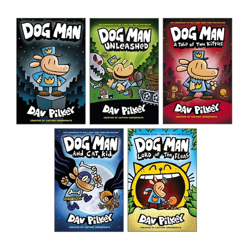 Dog Man Books 1-5 Collection Set - NEW (Free P+P) Genuine UK Editions Dav Pilkey - Image 2 of 4