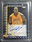SHAQUILLE O'NEAL 2025-26 TOPPS CHROME AUTO GEOMETRIC BLACK REFRACTOR 1/10