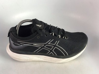 Asics Women's Gel-Nimbus 25 Running Shoes Black/ White Sz 9.5 US