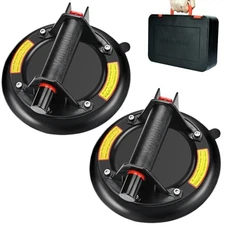 2 Pack 8 inch Vacuum Suction Cup to Lift Large Glass 330 LBS Glass Suction Cups
