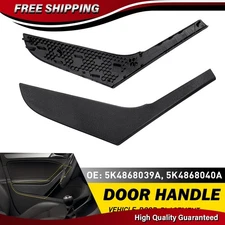 2X Car Interior LH/RH Door Pull Handle Trim Cover For VW Golf GTI MK6 2009-2013