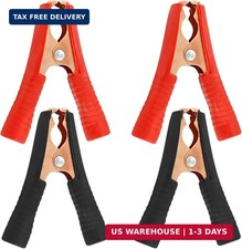 4Pcs 100A Insulated Alligator Clips Electrical Heavy Duty Alligator Clamps, Batt