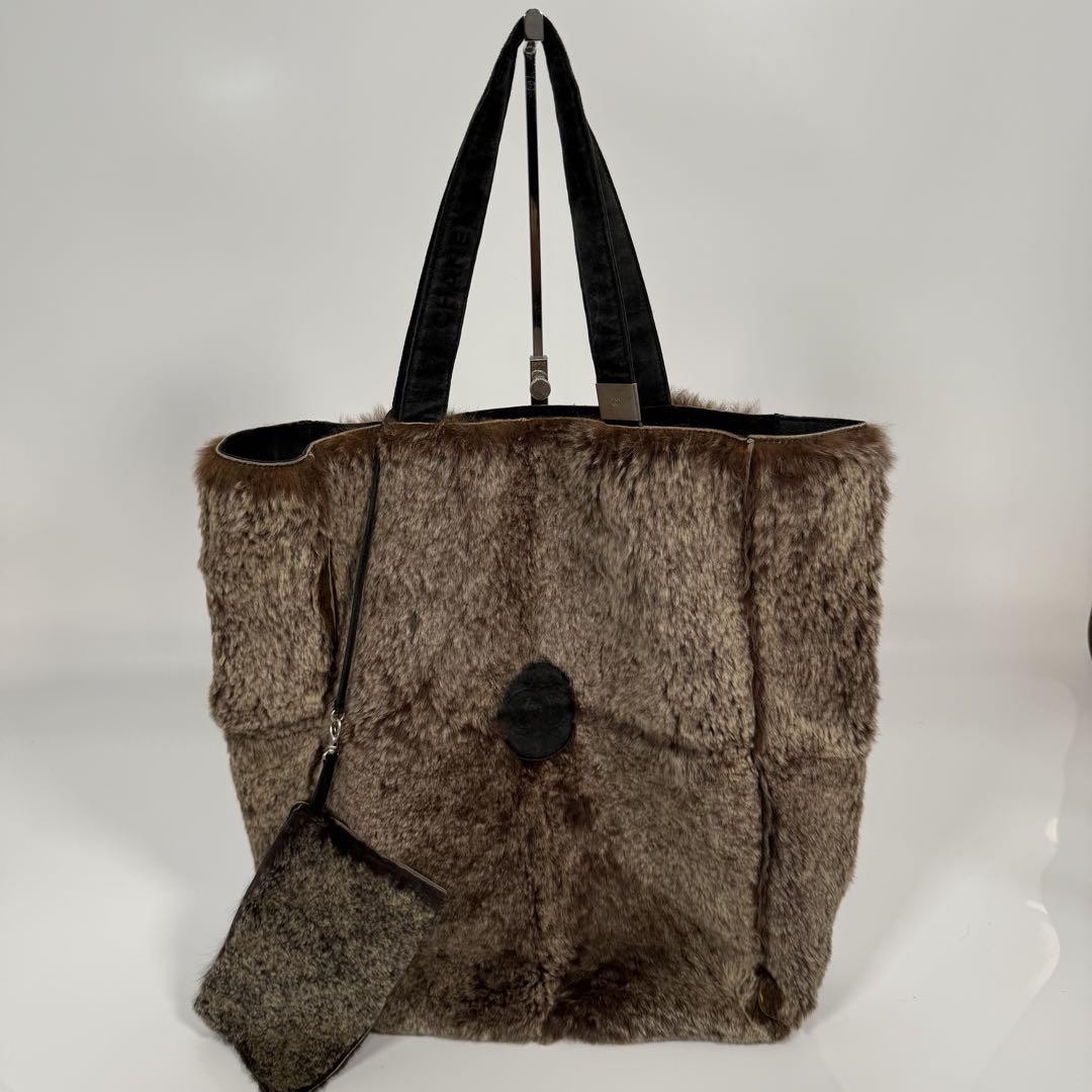 CHANEL Lapin Rabi Tote Bag with Detachable Pouch PF6NH8 Rabbit Design