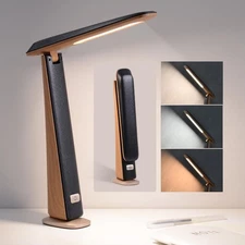 Foldable Portable Desk Lamp Battery Operated Rechargeable 3 Color Temps