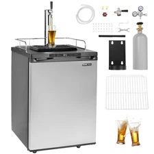 VEVOR Beer Kegerator Draft Beer Dispenser Full Size Keg Refrigerator Single Tap