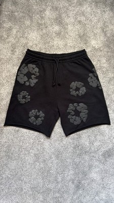 Denim Tränen Monokranz Sweat Shorts - Größe Large, Medium, Small - schwarz - NEU