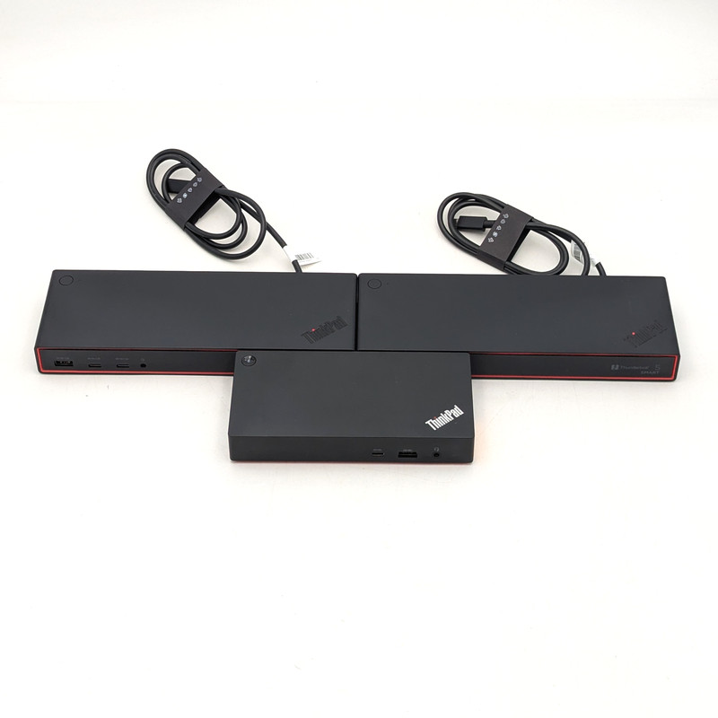 Assorted Lenovo ThinkPad USB-C & Thunderbolt Docking Stations | Lot of 3