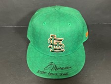 Brendan Donovan St Louis Cardinals Auto Signed 2025 Game Used Hat Green