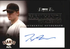 2007 TRISTAR Prospects Plus Farm Hands Autographs #TA Tim Alderson SP Auto BB