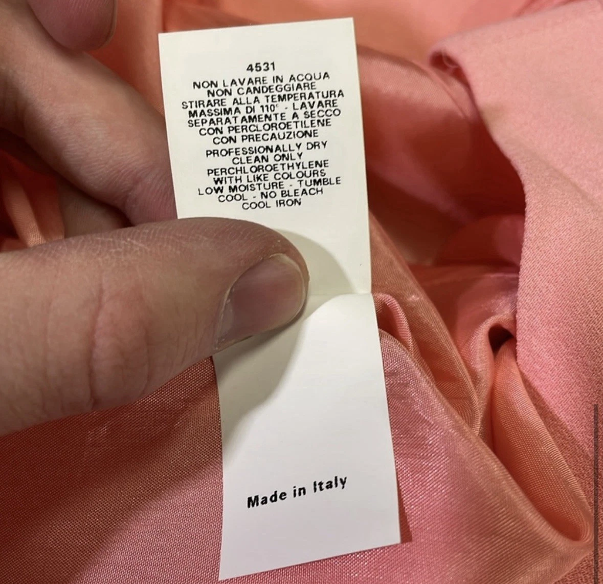 Abito donna Moschino 8 rosa tinta unita economico e chic manica lunga leggero us intime ottimeioni