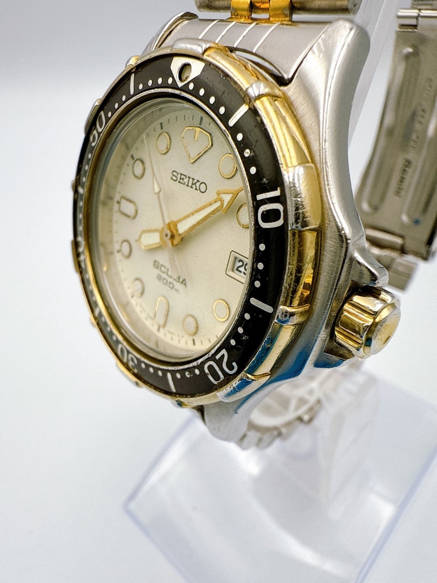 SEIKO SCUBA 200m ダイバーズウォッチ 7N35-600A SEIKO SCUBA 200M 7N35-600A Quartz White Dial Watch Japan Vintage