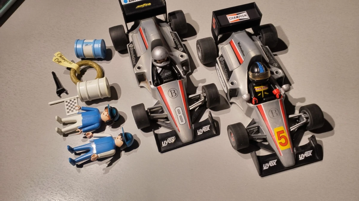 Ancien Playmobil 3091 Formule 1 - Voiture De Course Rare De 1999 à 2001, Collection