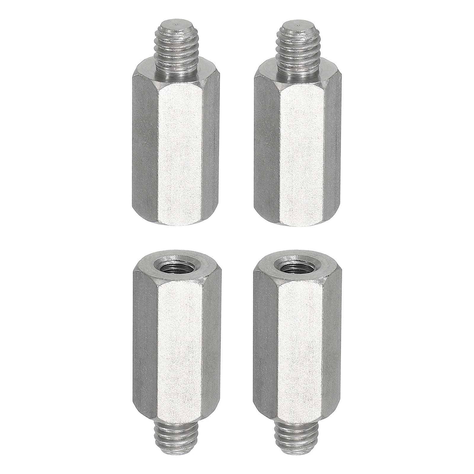 4pcs M6x6mm Male to H10 M5x20mm Female Thread Spacer Standoffs Screws