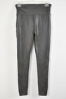 SPANX Gunmetal Gray Faux Leather Slimming Power Waistband Pull-On Leggings L — photo 5