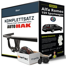 Anhängerkupplung starr für ALFA ROMEO 159 Sportwagon +E-Satz AHK