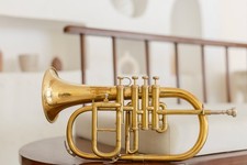FlugelHorn Brass Bb Flat 4 Valve With HardCase Mouthpiece BLACK FRIDAY DURABLE