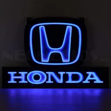 HONDA Acura LED flex Neon Sign steel Case Racing Garage Accord Civic Wall lamp