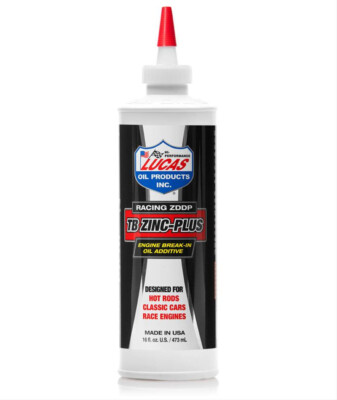 LUCAS OIL TB ZINC- PLUS BREAK-IN OIL ADDITIVE #10063 16.OZ.  MADE USA