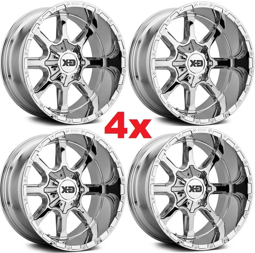 24X14 XD CHROME WHEELS GMC SIERRA RAM 1500 6 FORCE FUEL | eBay