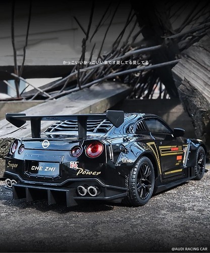 1:32 Nissan Skyline Ares GTR R35 Diecast Toy Vehicle Light Car Free Shipping New - Picture 4 of 9