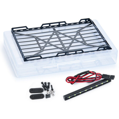 Upgrade 1:24 RC Car Axial SCX24 AXI00002 JLU Roof Rack Luggage Carrier Light Bar - Picture 11 of 14