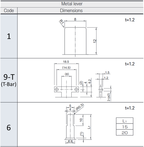 8x Faderknopf, T-Lever, Lever 1, div. Ausführungen für Schieberegler Fadercaps - Picture 2 of 16