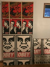 Shepard Fairey OBEY Giant poster collage 1999 Obedience Problems Revolution