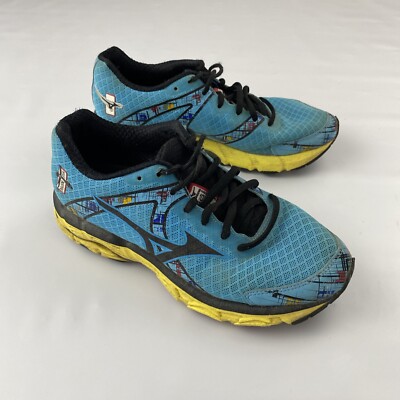 Mizuno Womens Wave Inspire 10 Running Shoes Blue 10th Anniversary Size 