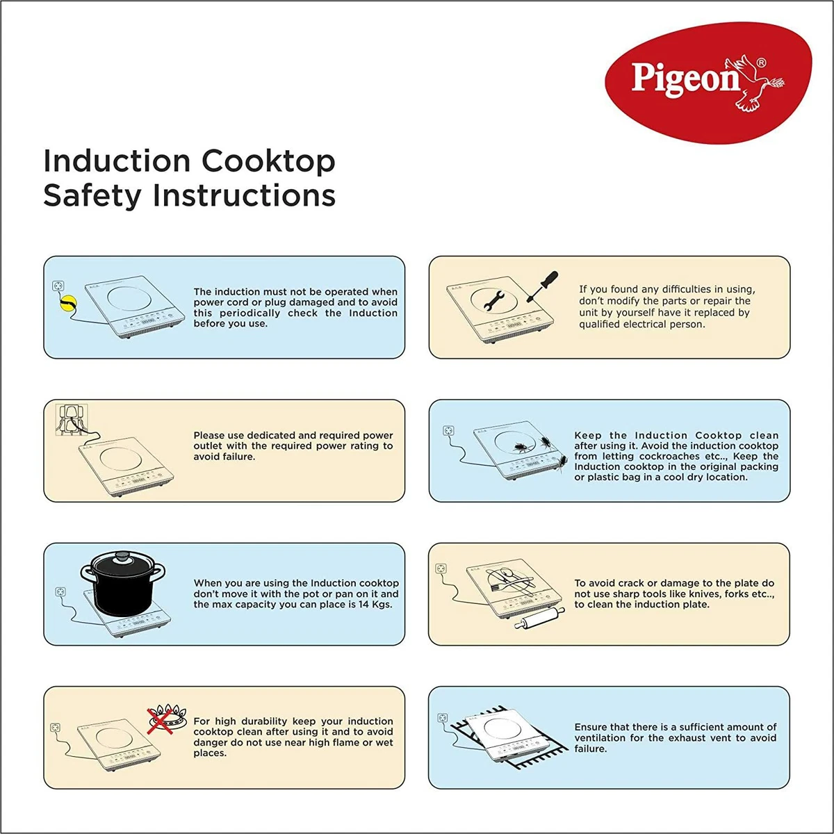 Pigeon induction cooktop price sale