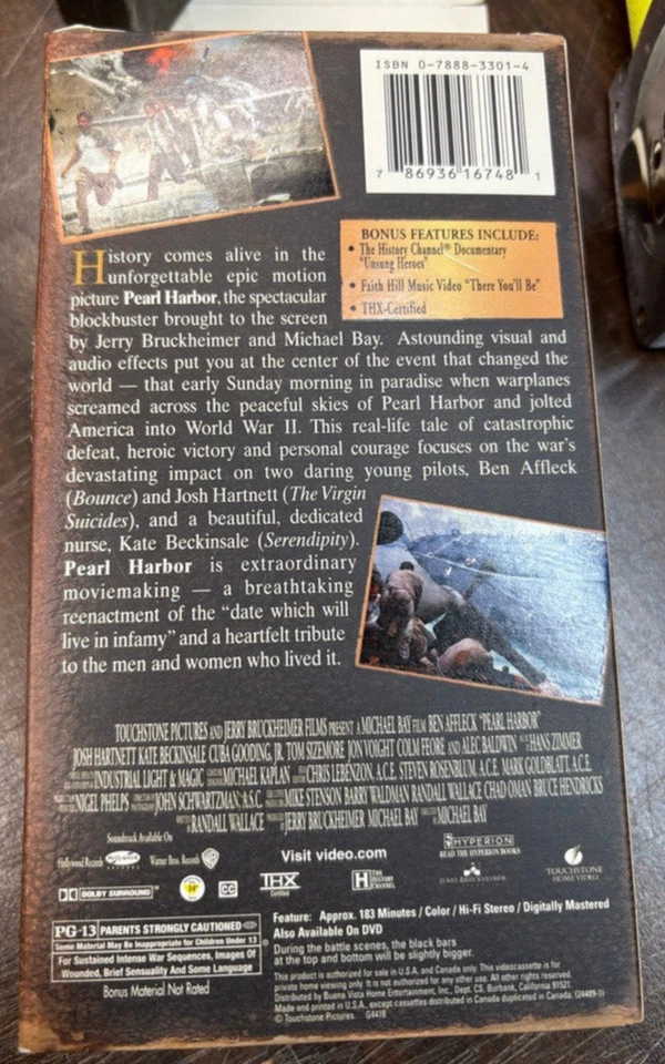 VTG Pearl Harbor 2 VHS Set 60th Anniversary 2001 Widescreen Tested - Image 2 of 4
