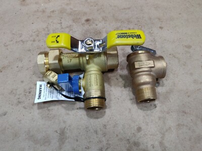 Webstone 3/4'' Tankless Water Heater Brass Valve & Acme 3/4 FWL-2