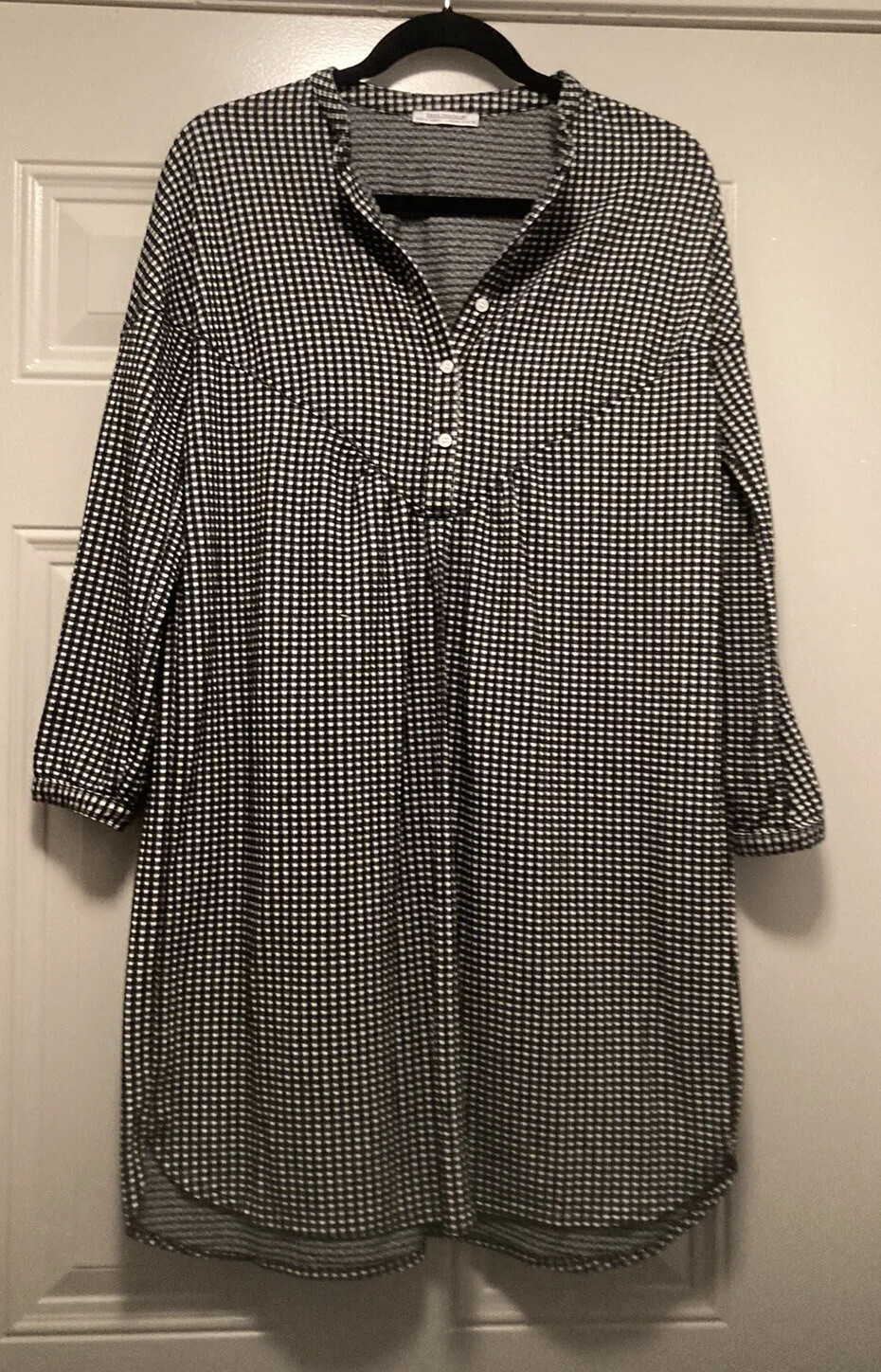 Zara Trafaluc | Solid & Striped Button in Gingham… - image 2