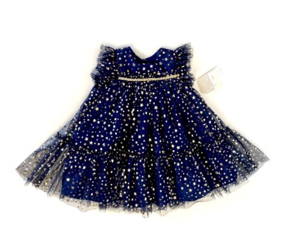 Pippa & Julie Blue & Gold Star Net Dress & Panties Retail $50 Price $39 18M NWT | eBay Pippa & Julie Blue & Gold Star Net Dress & Panties Retail $50 Price $39 18M NWT | eBay