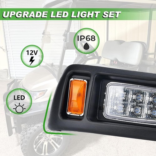 LED Lighting Kit, 12V Headlight Tail Light Kit for Club Car DS Golf Cart 1993-On - Picture 3 of 6